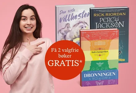 Velkomsttilbudet fra Bokklubben Ungdom: to valgfrie bøker gratis, med Percy Jackson, Den siste villhesten og Dronningen